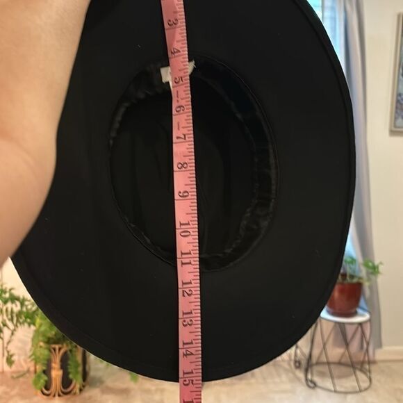 NWOT Nine West Women\'s Wool Felt Telescope Floppy Hat One Size Black‌‌‌‌‌‌‌ main image 8